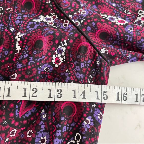 Michael Kors Burgundy Paisley Dress Size 2 - Work or Night Out - Picture 14 of 14